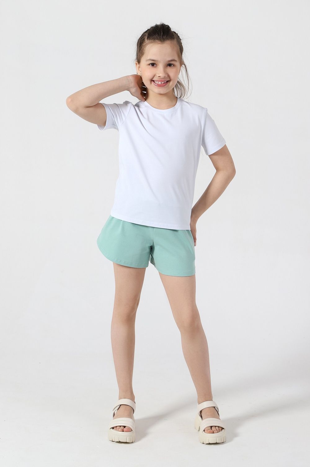 Шорты для девочки Николь Виотекс ОЛИВКОВЫЙ