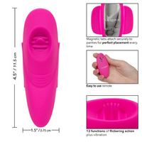 Розовый стимулятор в трусики 11,5см California Exotic Novelties Remote Flicker Panty Teaser SE-0077-58-3