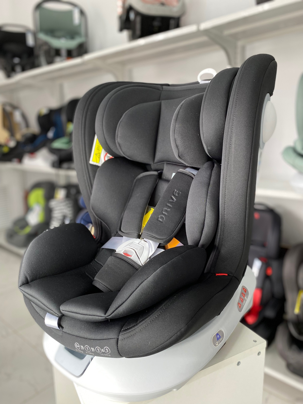 Автокресло RANT LB619 "DRIVE" isofix Active Line (Black) группа 0-1-2-3  (0-36 кг)