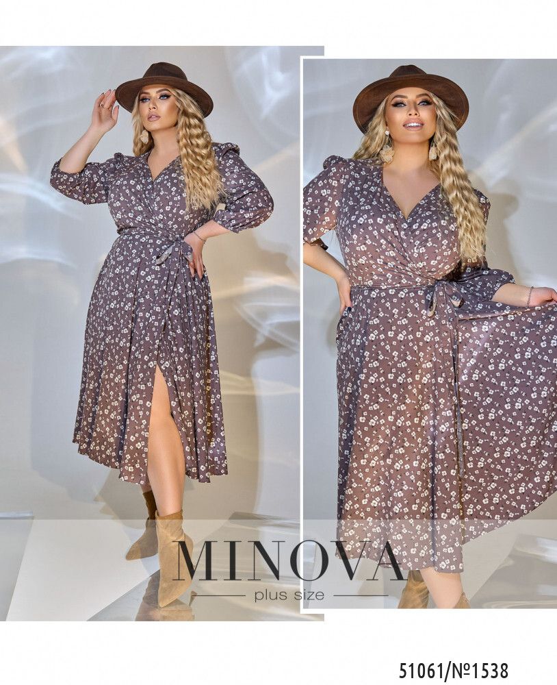 Платье 1538-мокко Minova