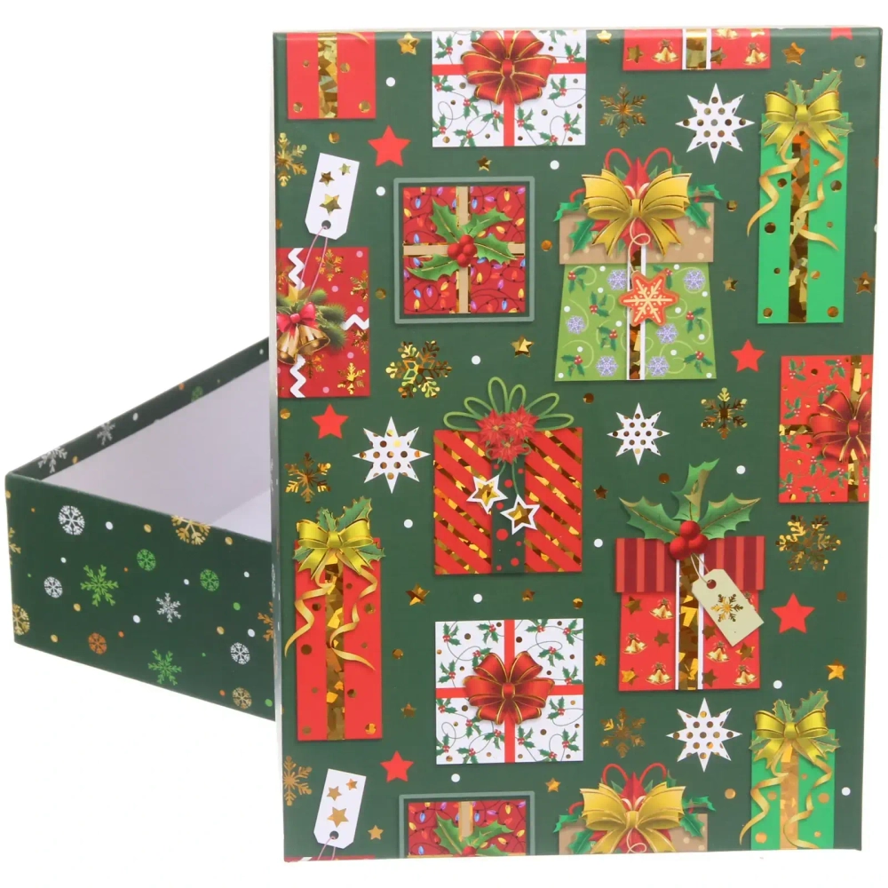 Коробка подарочная «Новогодние подарки» 33*23,5*9 см
