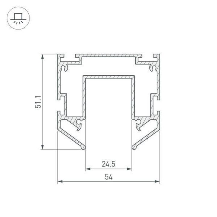 Профиль-держатель Arlight для магнитного шинопровода MAG-STRETCH-25-2000 035719