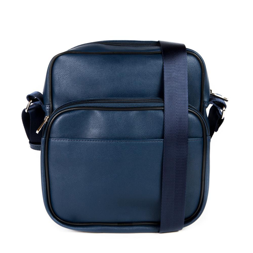Мужская небольшая наплечная синяя сумка-планшет из искусственной кожи COSCET M-MC-33