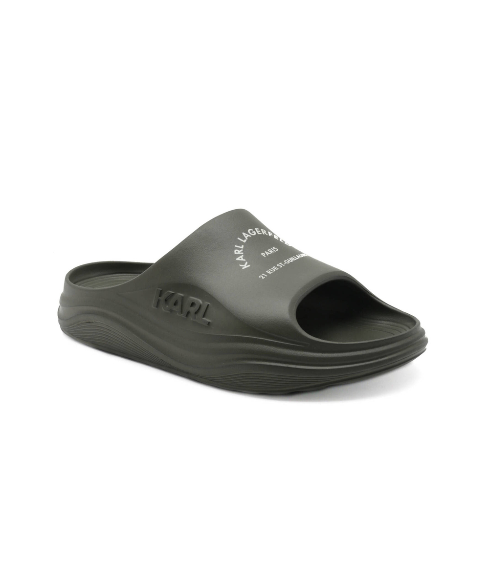 Шлепанцы SKOONA Maison Karl Karl Lagerfeld - хаки(KL75008)