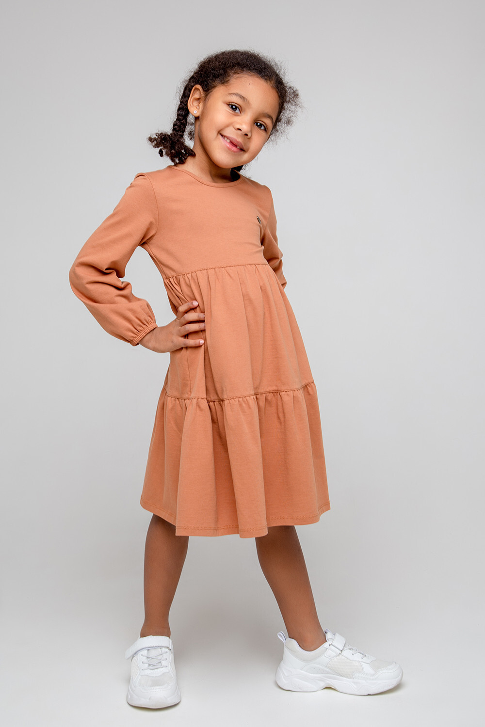 КР 5780/светло-коричневый к357 платье для девочки