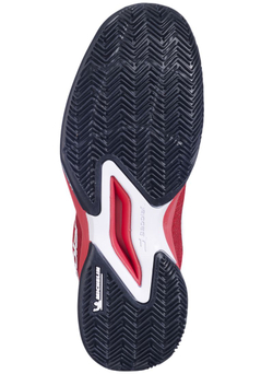 Детские теннисные кроссовки Babolat Jet Mach 3 Junior Clay - cherry tomato/white