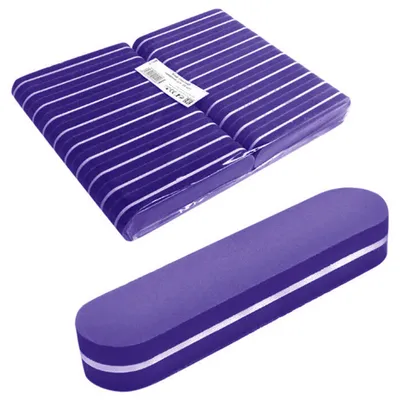 Баф-ластик средний (9см_2см) фиолетовый, упаковка 20 штук