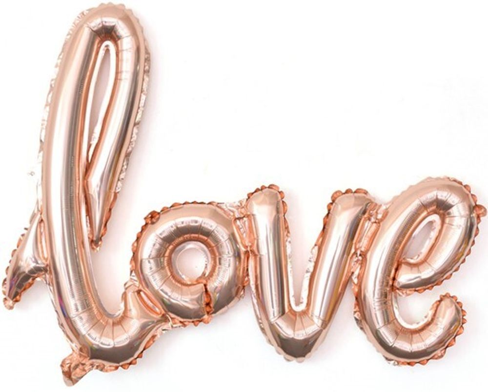 Фигура Надпись &quot;Love&quot;, Розовое золото 41&quot; Fl