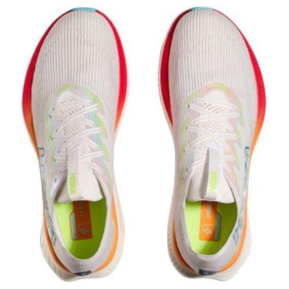 HOKA ONE ONE CIELO X1 Беговые кроссовки Низкие Морозно-белый/Ярко-красный Унисекс