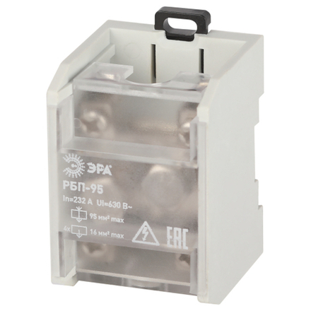 Распределительный блок проходной РБП ЭРА NO-224-77 РБП 95 1х95-4х16 мм2 232/100А