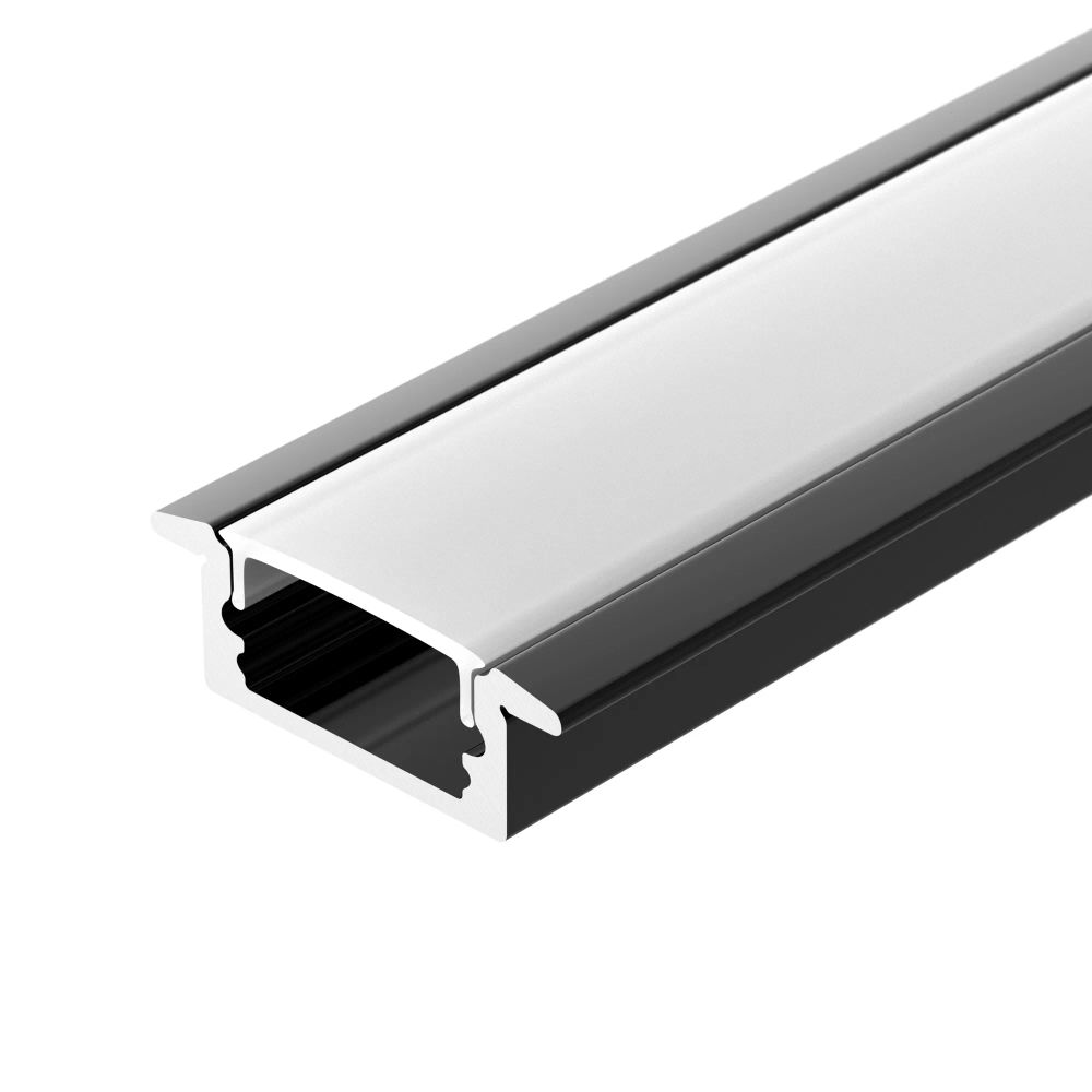 Профиль LINE-2308-F-2000 ANOD BLACK (Arlight, Алюминий) 040301