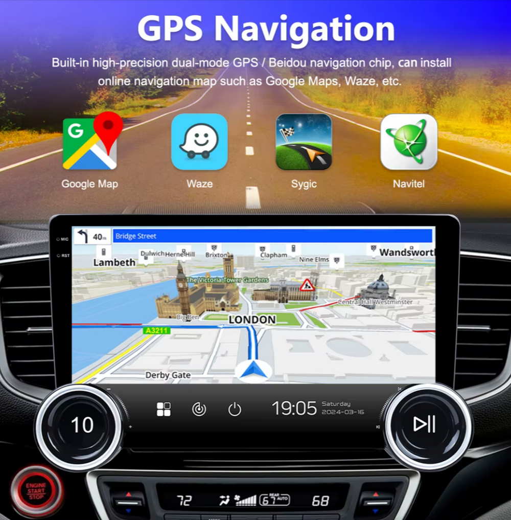 Автомагнитола Eplutus CA102 (2DIN/10.2"/4+64Gb/DSP) Android