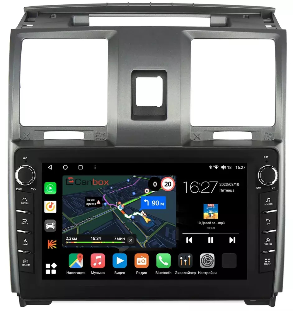 Магнитола для УАЗ Патриот, Пикап 2012-2016 - Canbox 9-UA006N Android 10, ТОП процессор, CarPlay, 4G SIM-слот