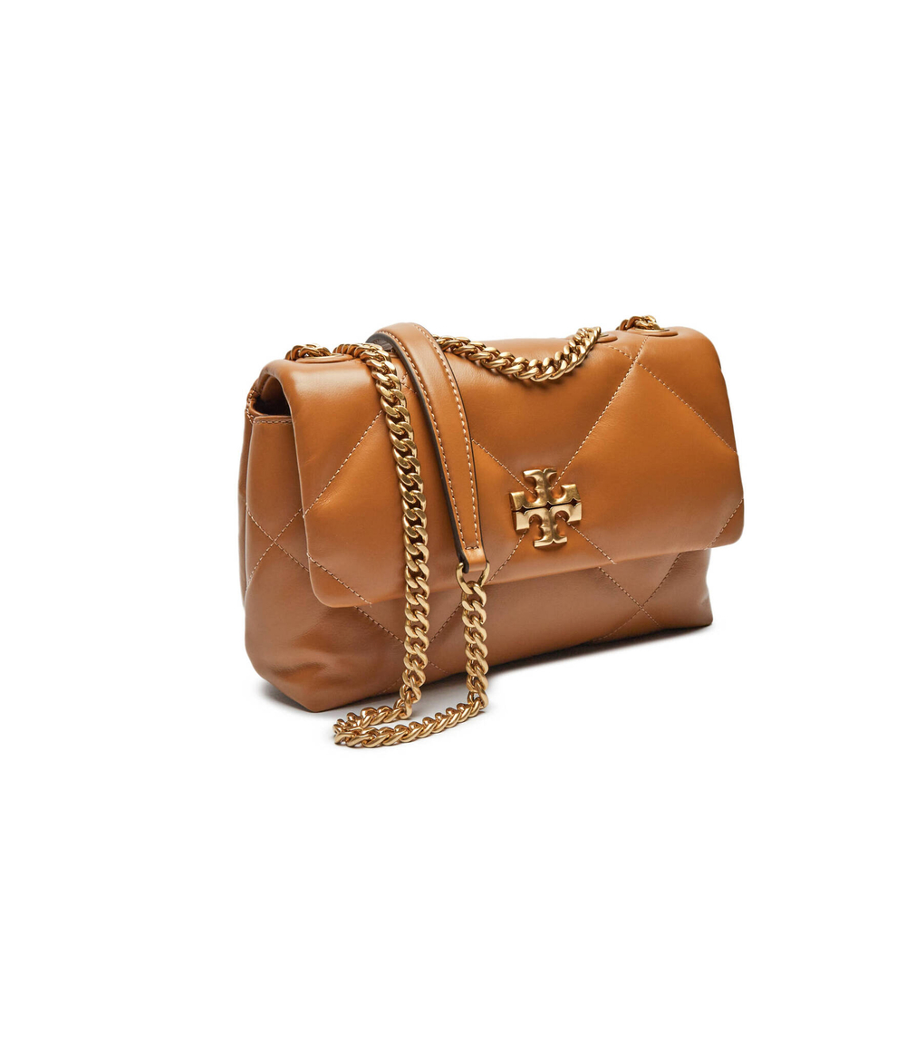 Кожаная сумка через плечо Kira TORY BURCH - коричневый(154706)