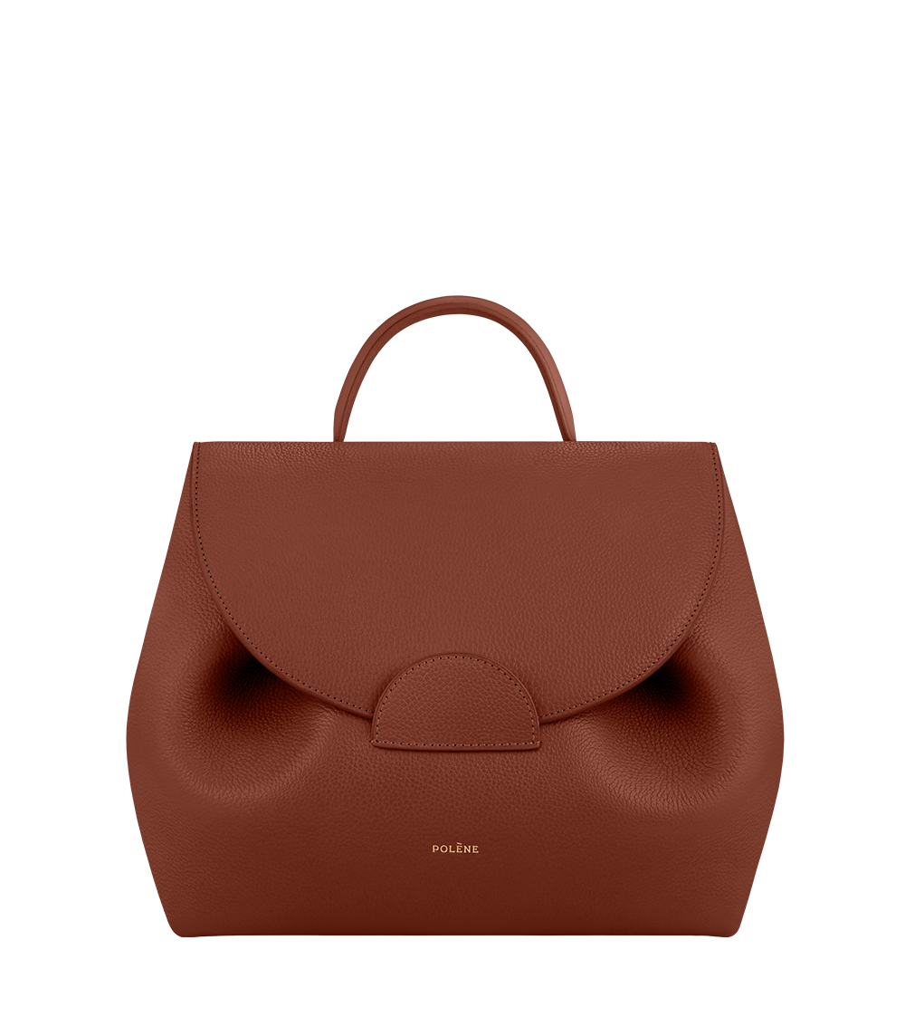 Сумка Polene Numéro Un EDITION TEXTURED COGNAC