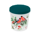 Набор банок для хранения продуктов 2шт «Снегири» (0,5+1л)