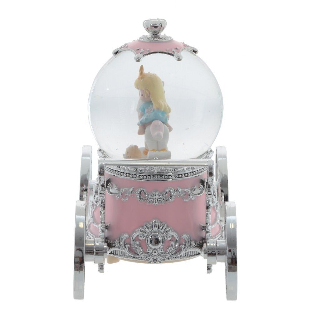 GAEM Фигурка декор "Девочка на лошадке" в стекл шаре (муз, подсвет, вьюга, 3xAAA н/п), D10, L22 W11 H19 с