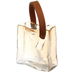 Ваза стеклянная «Молли» 14*17см оранжевая