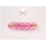 Зажим для волос 1шт на блистере «ЛАВАНДА», цепочка, цвет сиреневый, 6*1.5см