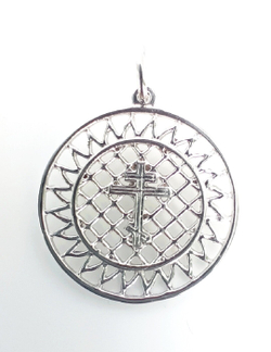 Крестик Эстерелла, славянский оберег, серебро 925*, родирование/Ф