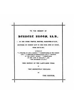 The Philosophy of Common Law: A Primer of Legal Principles Illustrated by a Variety of Interesting Cases | Herbert Broom