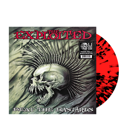 Exploited, The Beat The Bastards (Transparent Red W/ Black Splatter)