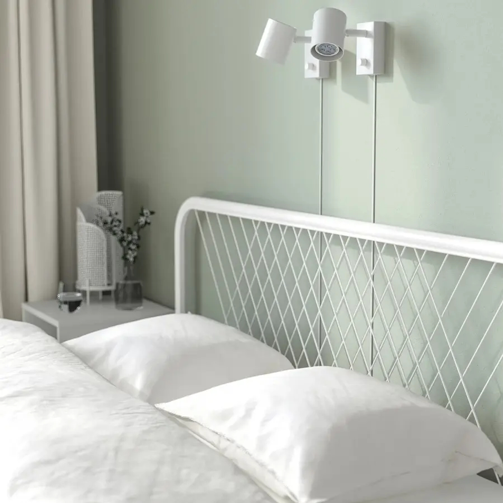 Каркас кровати - IKEA NESTTUN, 200х140 см, белый, НЕСТТУН ИКЕА