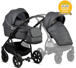Детская коляска Noordi Fjordi Leather 2022 2 в 1 1132819/1302819 Shadow Grey