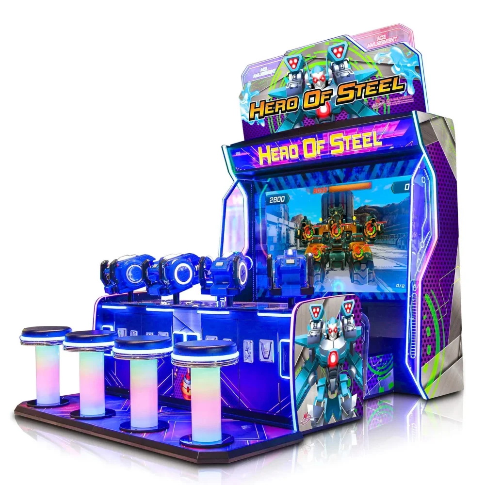 Аркадный автомат с экраном на 4-х игроков «Hero Of Steel»