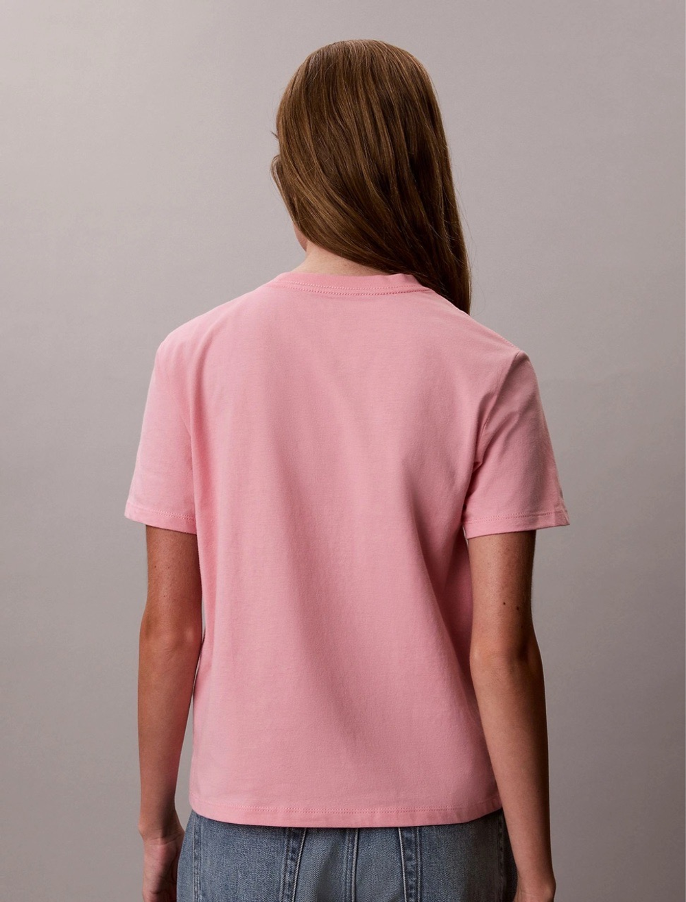 Футболка Calvin Klein Monologo Tee Soft Berry