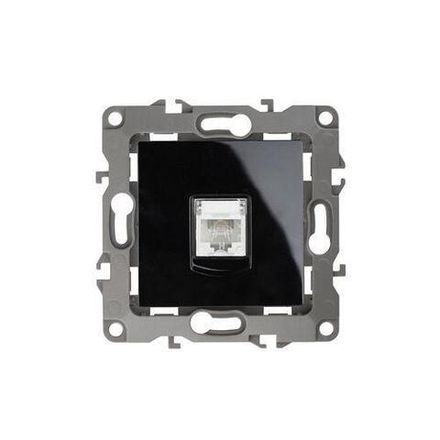 Розетка телефонная Эра12 12-3105-06 RJ11 IP20 черн. Эра Б0014716