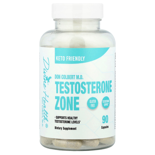 Divine Health, Дон Кольбер, доктор медицины Testosterone Zone, 90 капсул