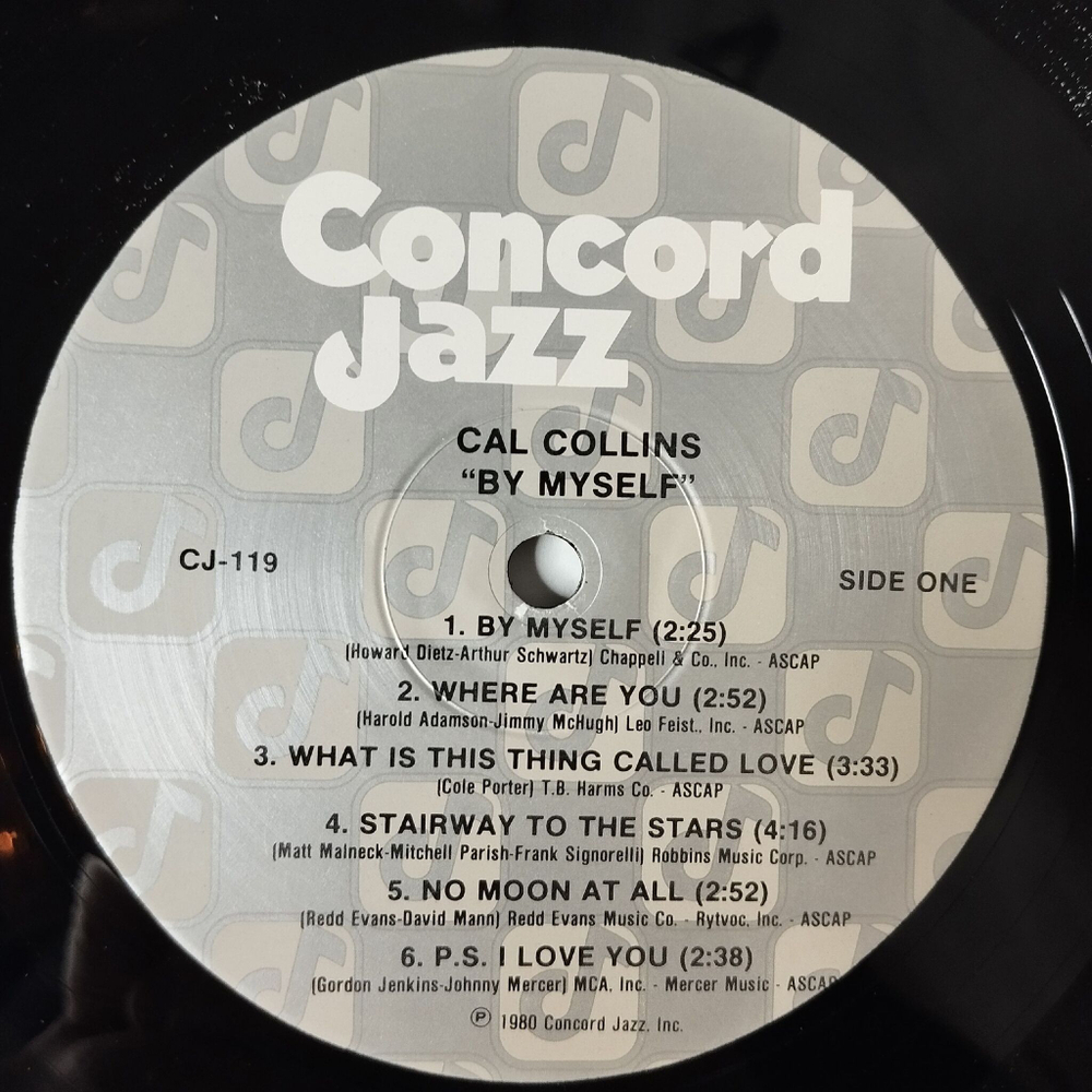 Винтажная виниловая пластинка LP Cal Collins By Myself (USA 1980)