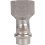 ROMMER Переходник с ВР 15x1/2" из нержавеющей стали прессовой