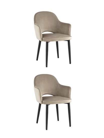 Стул Венера NEW, велюр шампань NP (набор 2шт)