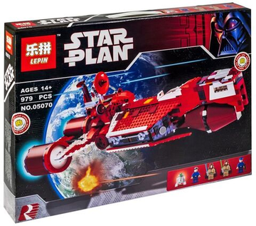 Конструктор  Star Wars 7665 " Звездные войны "Крейсер Республиканцев"  , 963  дет.