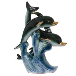 GAEM Фигурка декоративная "Дельфины", L16 W8 H22 см