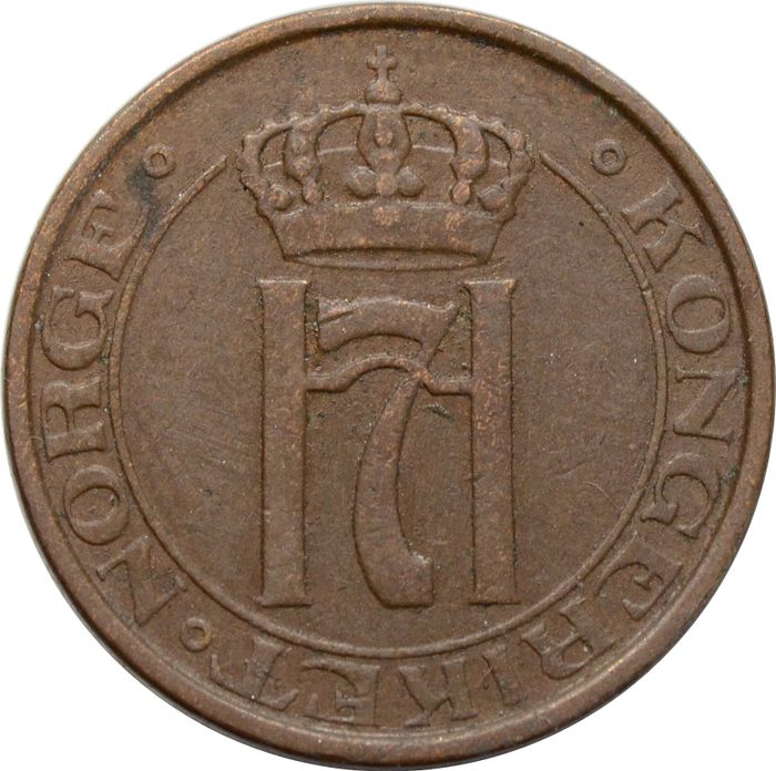 2 эре 1909-1952 Норвегия
