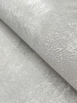 Обои флизелиновые, штукатурка бело-серая перламутровая, метровые, для гостиной, Мальдивы (VILIA, 1796-21)