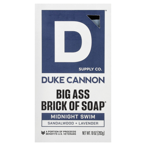 Duke Cannon Supply Co., мыло Big Brick Of Bar Soap®, Midnight Swim, 283 г (10 унций)