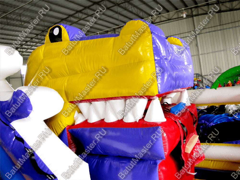 Надувной батут "Мульти-сафари-утка" 6*6*4 м