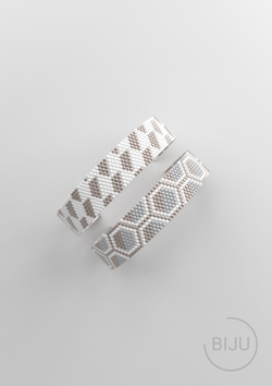 Схема PEYOTE, Схема браслета мозаичное плетение, узор из Miyuki Delica 11/0, файл PDF, №220