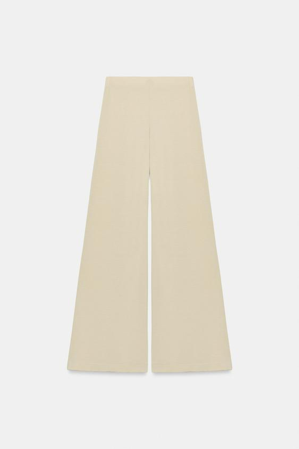 ZARA СТРУЯЩИЕСЯ БРЮКИ-ПАЛАЦЦО, ПЕСОЧНЫЙ