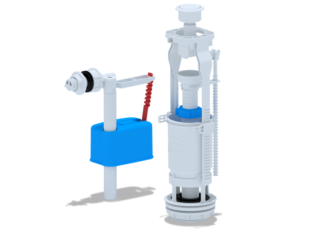 Арматура к смыв. бачку Кноп. бел бок/подв. WC6050 ЭКОНОМ