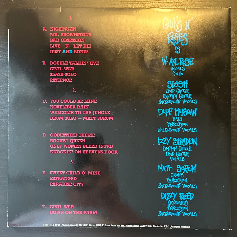 Guns N' Roses- You Could Be 3LP ( Европа 1991г.)