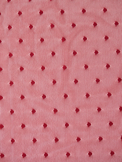Сетка эластичная бордовая в горошек 5 мм метражом