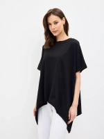 Туника оверсайз симметричная чёрный