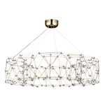 SL6602.203.72 Светильник подвесной ST-Luce Золотистый/Прозрачный LED 1*72W 4000K GRAVETTA