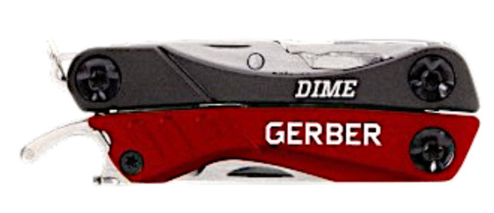 Мультитул Gerber 31-001040 Essentials Dime Micro Tool 3Cr13 Красный-Чёрный
