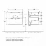Тумба с раковиной BelBagno MARINO 60 белая матовая/черная раковина